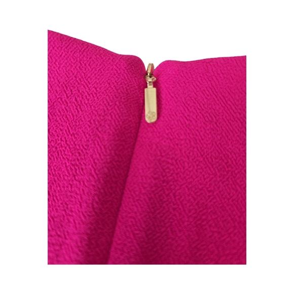 Trina Turk Puff Sleeve Mini Dress Pink V-Neck Balloon Sleeve Size 8 Glamoratti - Picture 8 of 10